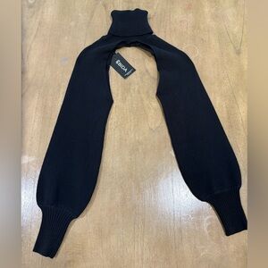 🆕 BIDA black turtleneck arm warmer/sleeve sweater